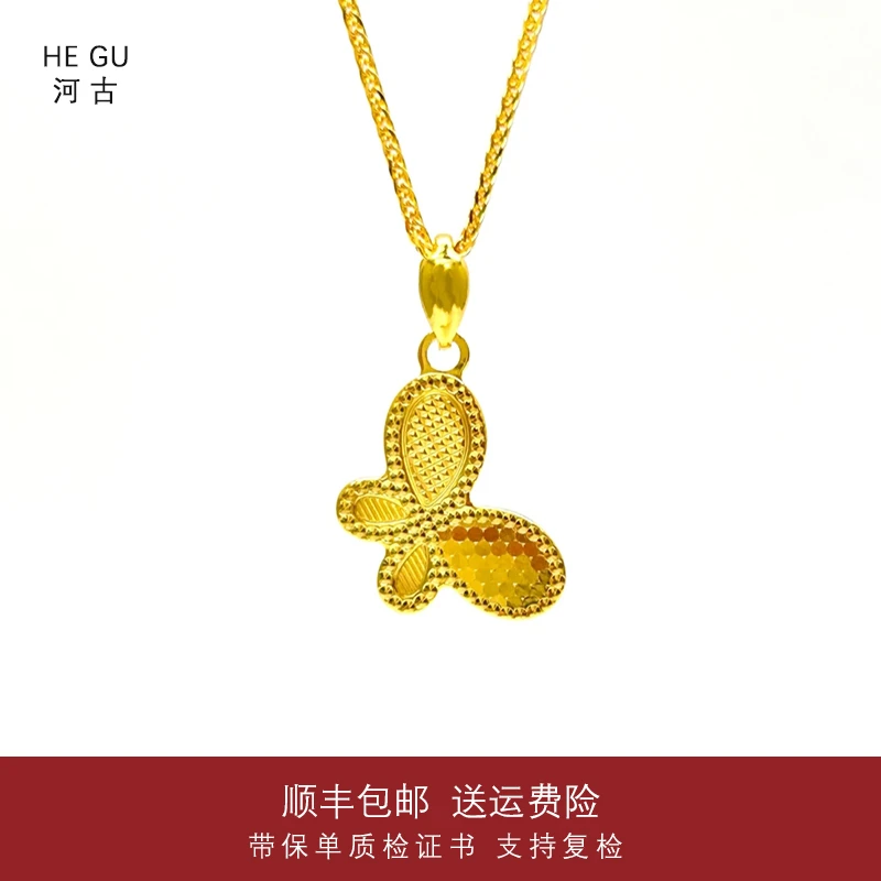 坠链均足银 【蝴蝶套链】潮流国风时尚气质 波光粼粼蝶恋花蝴蝶套链