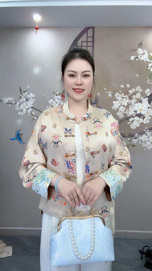 新中式 【蝶恋花】老料国风减龄显瘦百搭洋气复古高端女装上衣