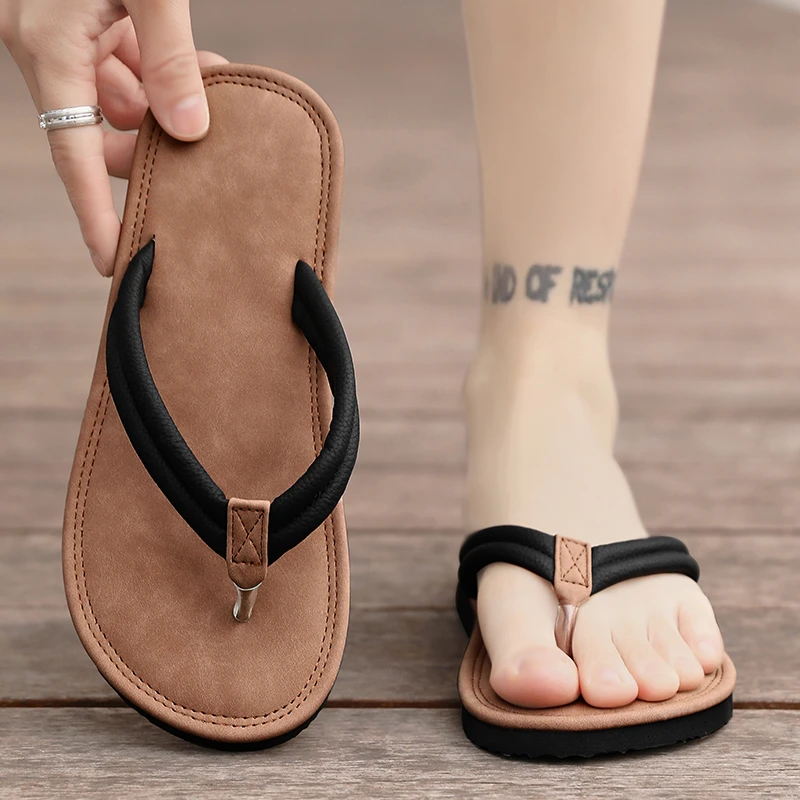 人字拖男夏季2025新款外穿防臭软底夹脚凉拖男士户外休闲沙滩拖鞋