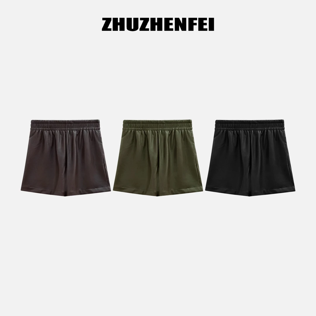 设计师原创时尚简约休闲百搭舒适通勤宽松休闲短裤Z353080