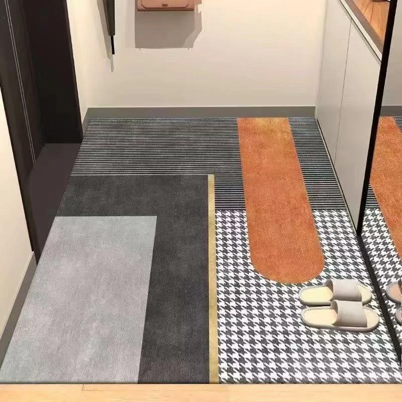 硅藻泥地垫浴室卫生间厨房入户门口家用厕所爆款可擦可裁剪高级感