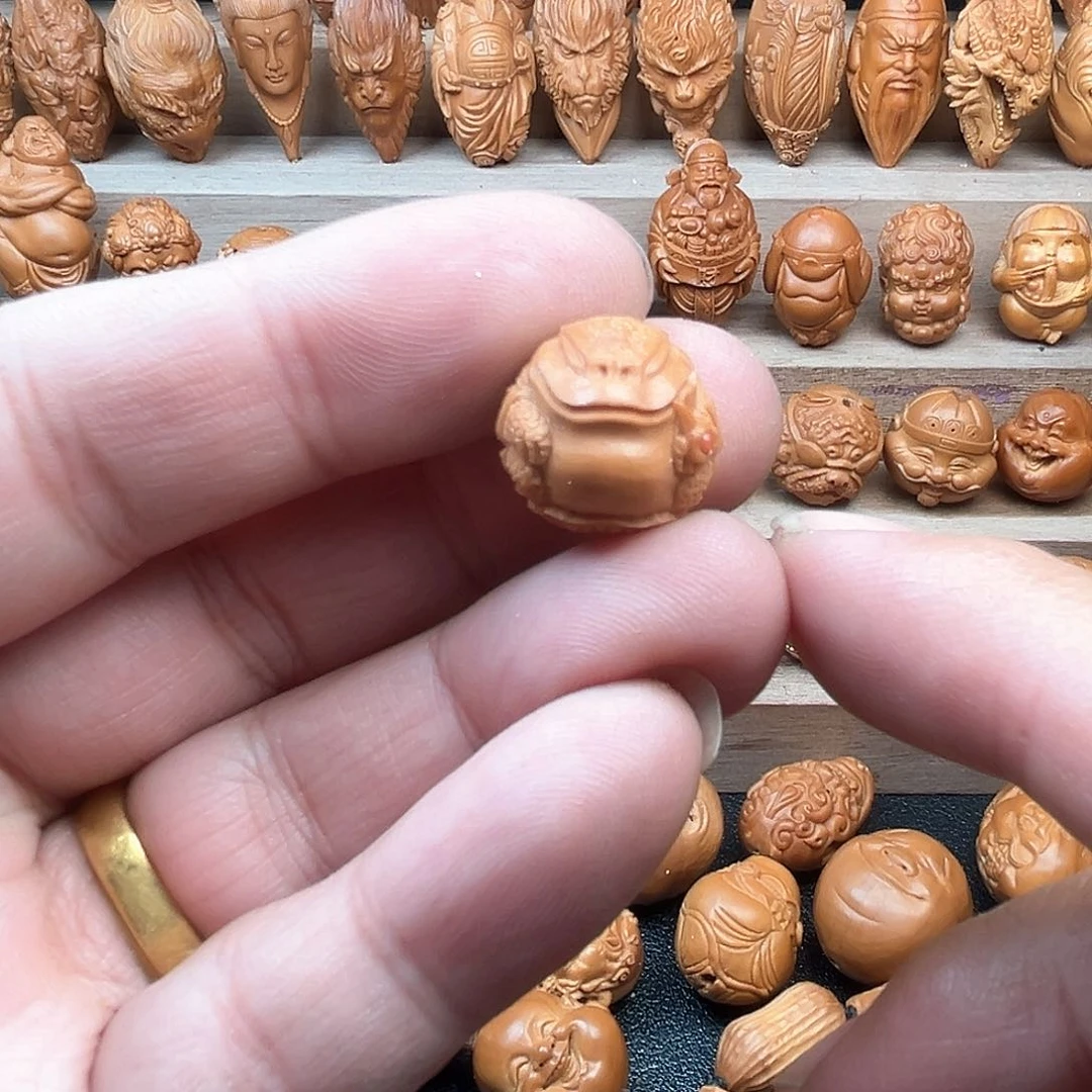 猴头核桃吊坠16金蟾福利