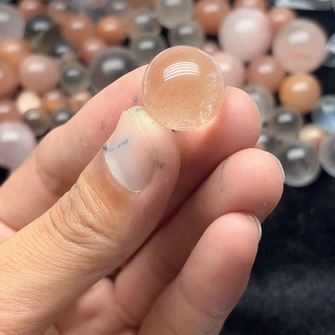 ****敏水晶珠宝半成品未镶嵌定制磨小不退不换