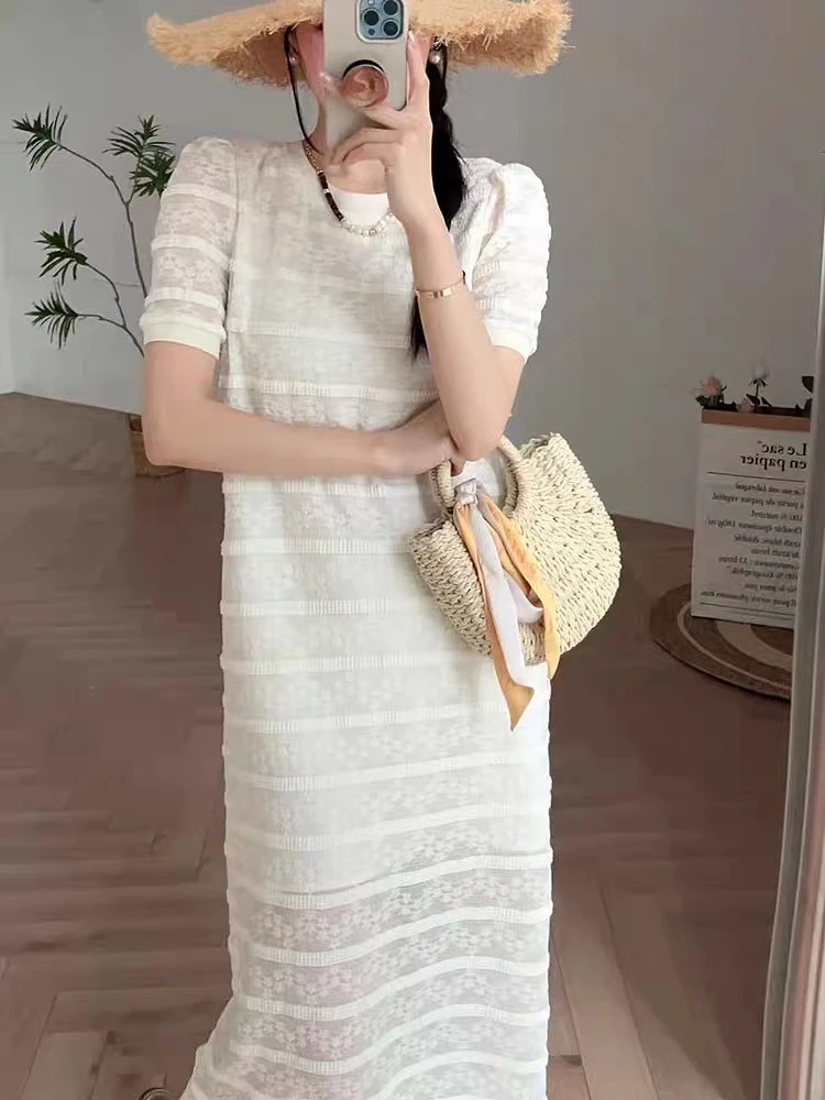 夏季新款直通连衣裙修身显瘦气质名媛好品质通勤女连衣裙