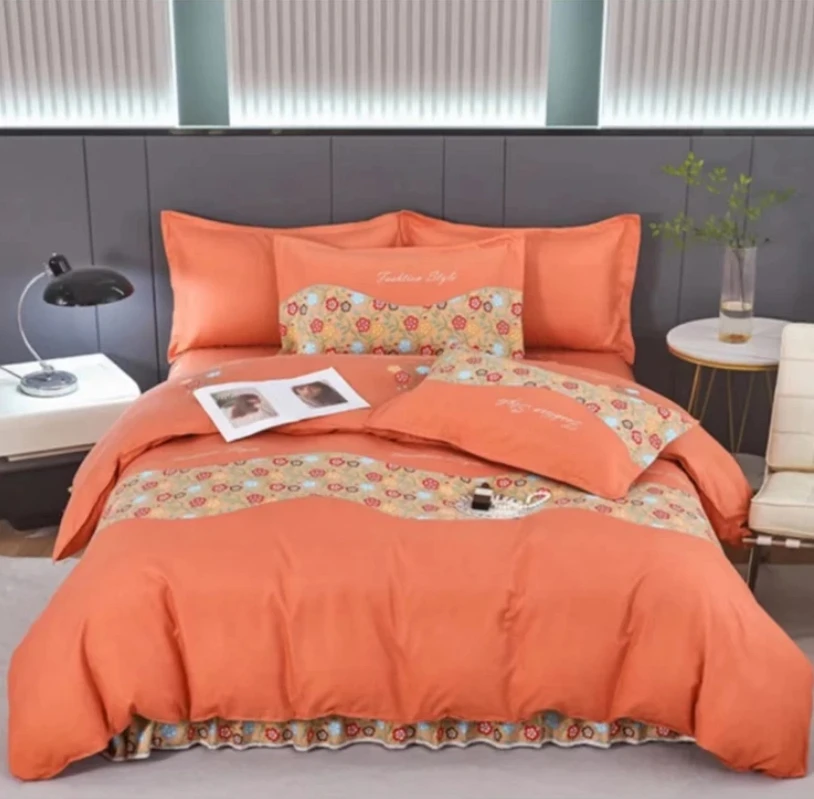 双人被套【盛典花枝】尺寸2*2.3米秋冬季加厚斜纹面料