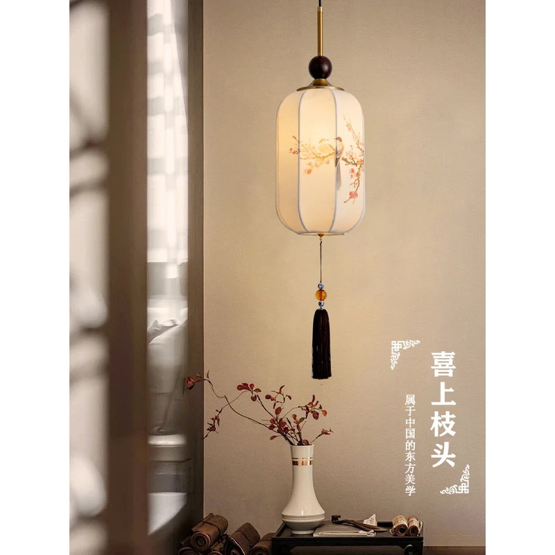 宋代美学小吊灯中国风禅意茶室书房灯复古创意卧室新中式床头小灯