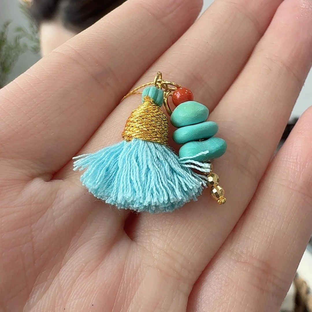 绿松石18K金镶嵌珠宝奇石