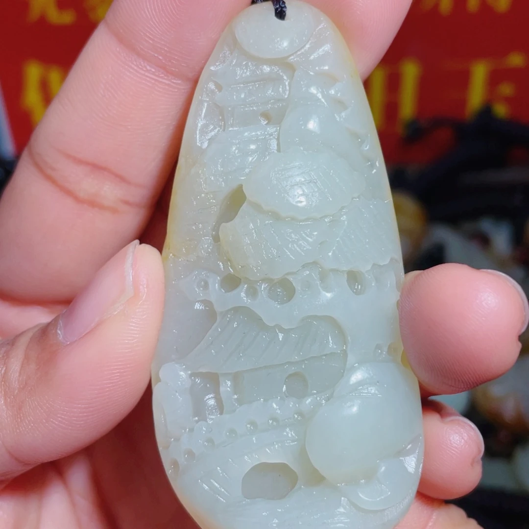 和田玉未镶嵌颈饰