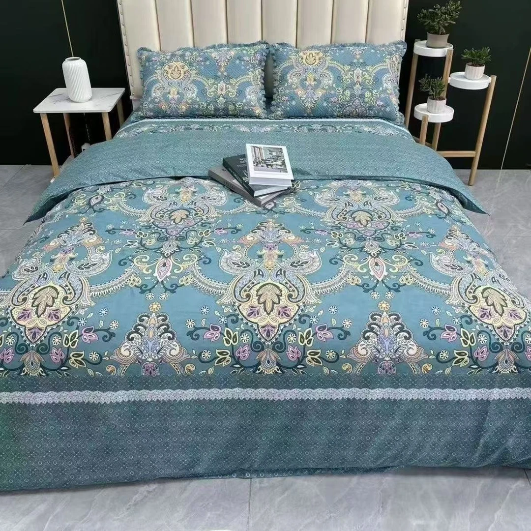 欧花双人被罩尺寸200×230斜纹亲肤绒