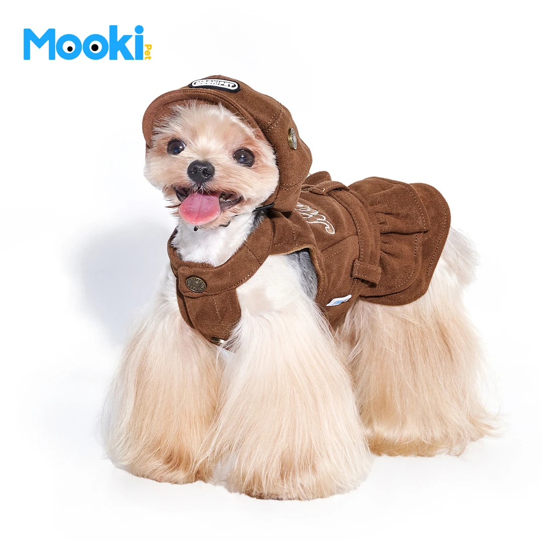 mookipet狗狗秋冬新款帽子2025小型犬马尔济斯比熊宠物加绒贝雷帽