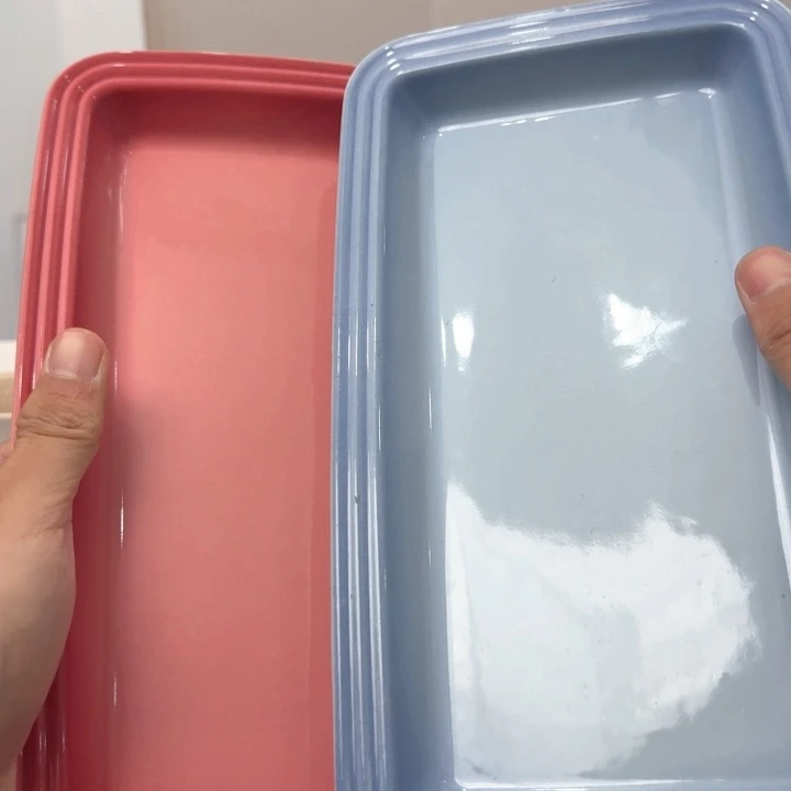 瓷片微瑕2个长鱼盘