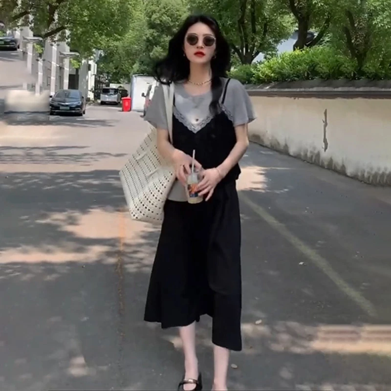 韩版简约纯色百搭半身裙女夏季新款高腰宽松显瘦气质减龄休闲A字