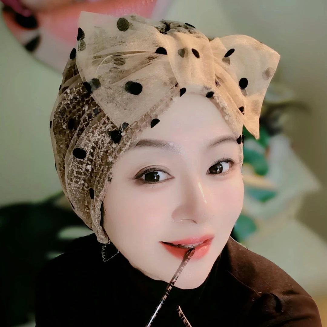 法式包头帽法式蝴蝶结蕾丝自然运动风夏季画家贝雷帽复古帽子薄款