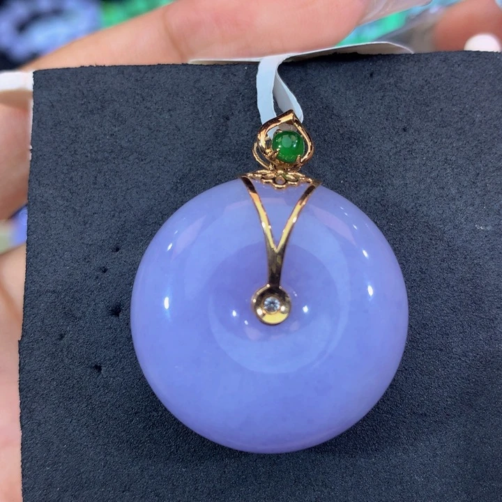 18K金镶嵌手链翡翠翡翠