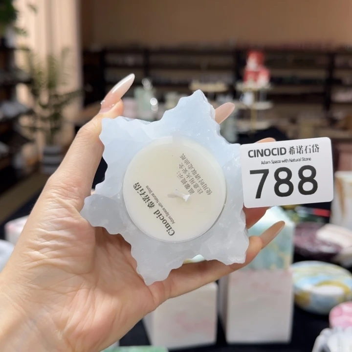 蓝水晶雪花。   788