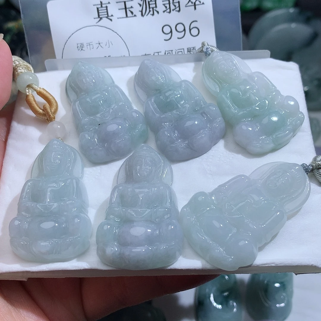 白***盼翡翠未镶嵌颈饰996