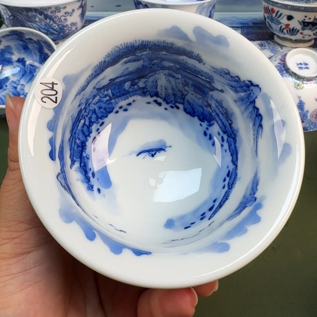 景德镇纯手绘茶具圆圆204