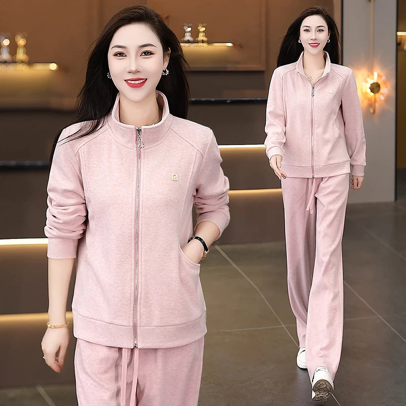 巨好看的运动套装女初秋2025新款高贵洋气长袖外套秋装穿搭一整套