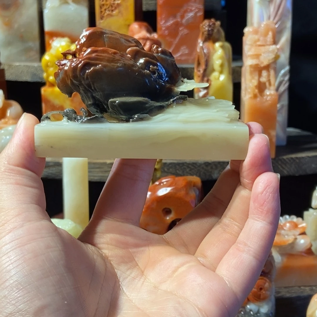 择***业印石寿山石寿山善伯尾