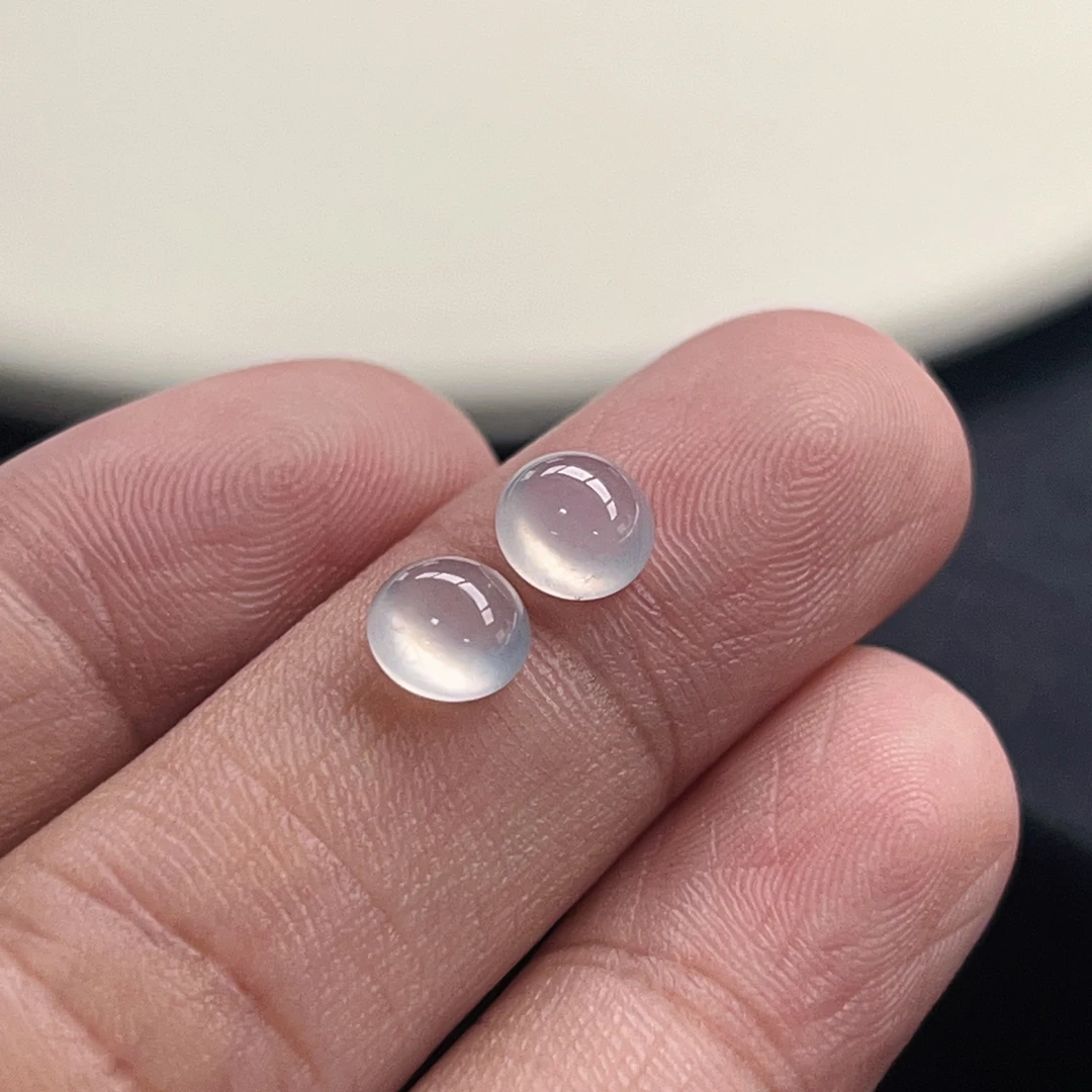 天然翡翠手串珠链耳饰卡5.5-3耳环时尚