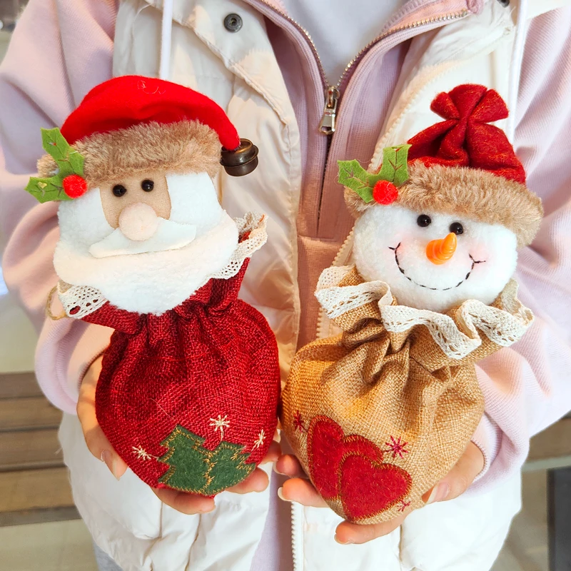 凡派专属】圣诞节礼物袋苹果袋儿童收口礼品袋手提袋糖果袋