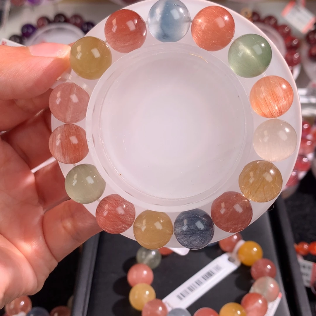 未镶嵌手链水晶兔毛