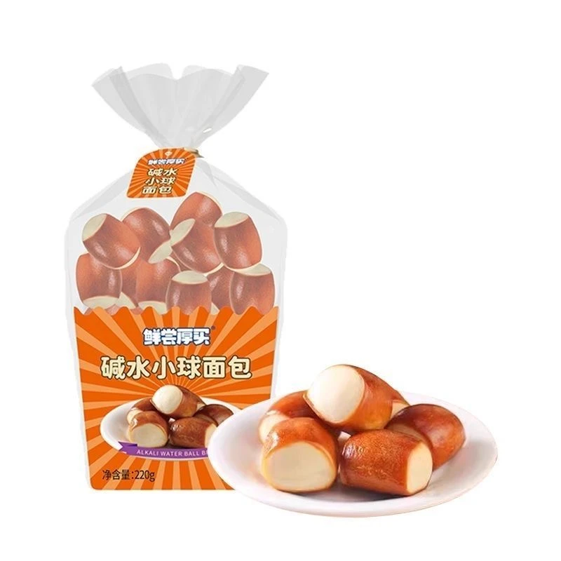 鲜尝厚买碱水小球面包220g2025.6.5