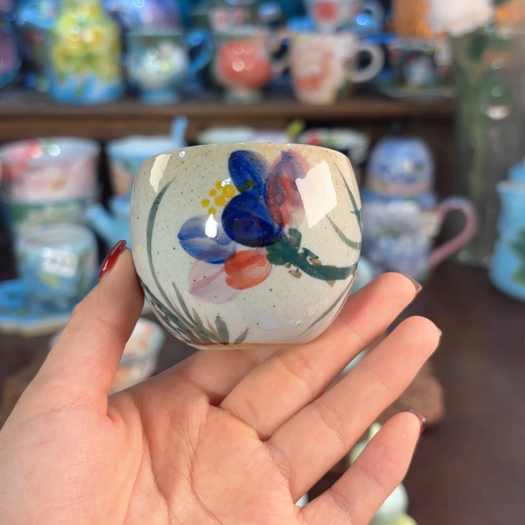 景德镇手绘高温釉下彩陶瓷茶具