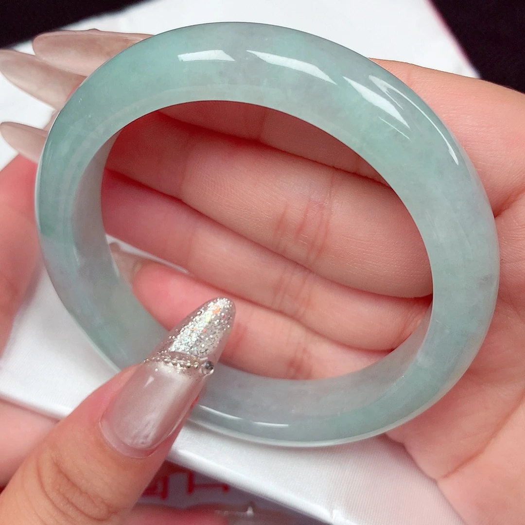 翡翠手镯未镶嵌正圈57.58