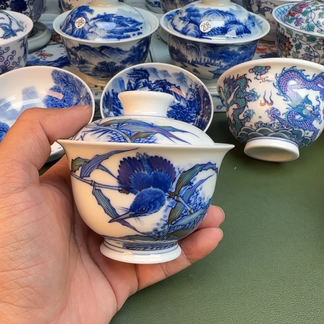 纯手工纯手绘茶具石头239