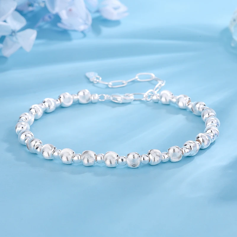 925银手链 萬寶達“财源滚滚-猫眼转运珠手链串”（5m+3m-可调长短）