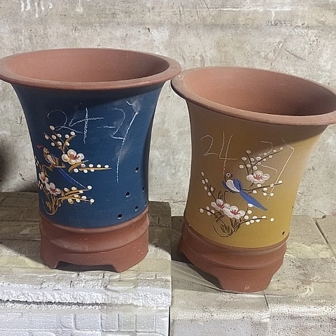 中过离心紫砂花盆