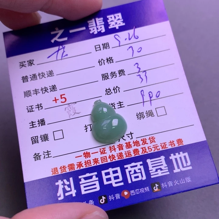 颈饰未镶嵌翡翠龙****?
