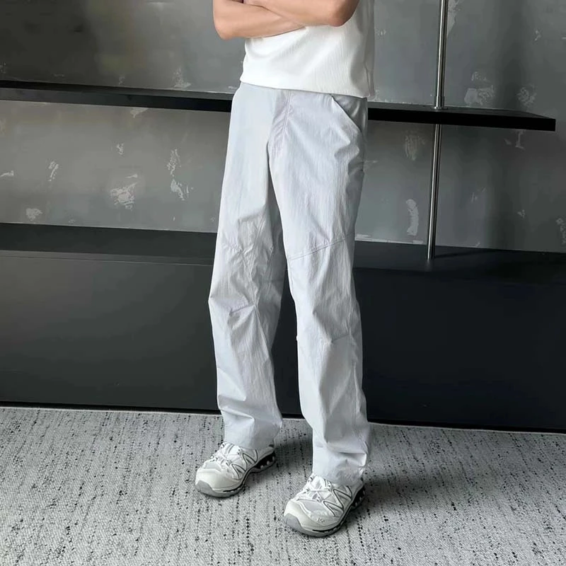 Annayzz知易- "CLARKIA" 夏季轻薄解构凉感冲锋裤宽松直筒休闲裤