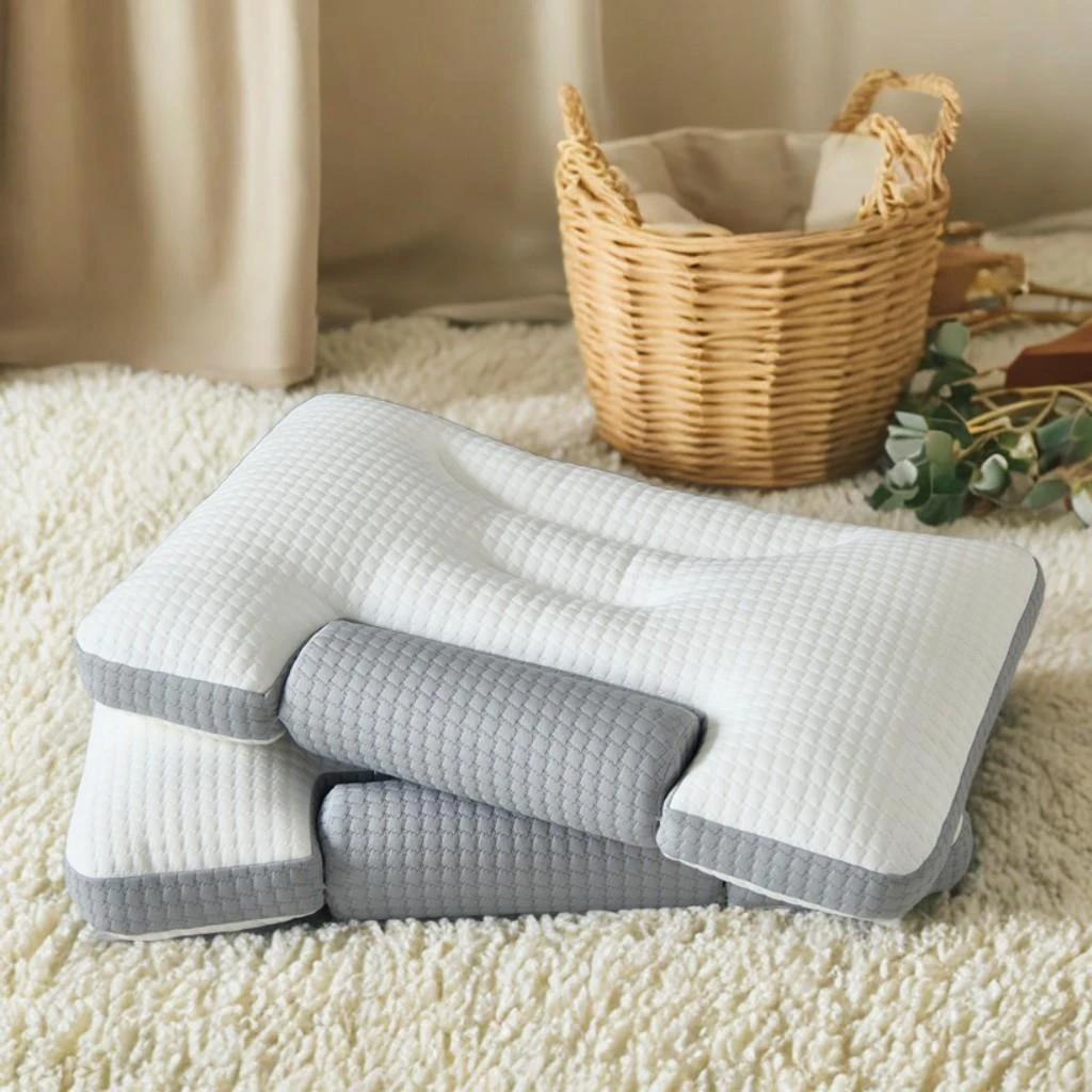 颈椎枕睡觉专用枕头护颈椎枕芯劲椎助睡眠网红款反弓护脖子一对装