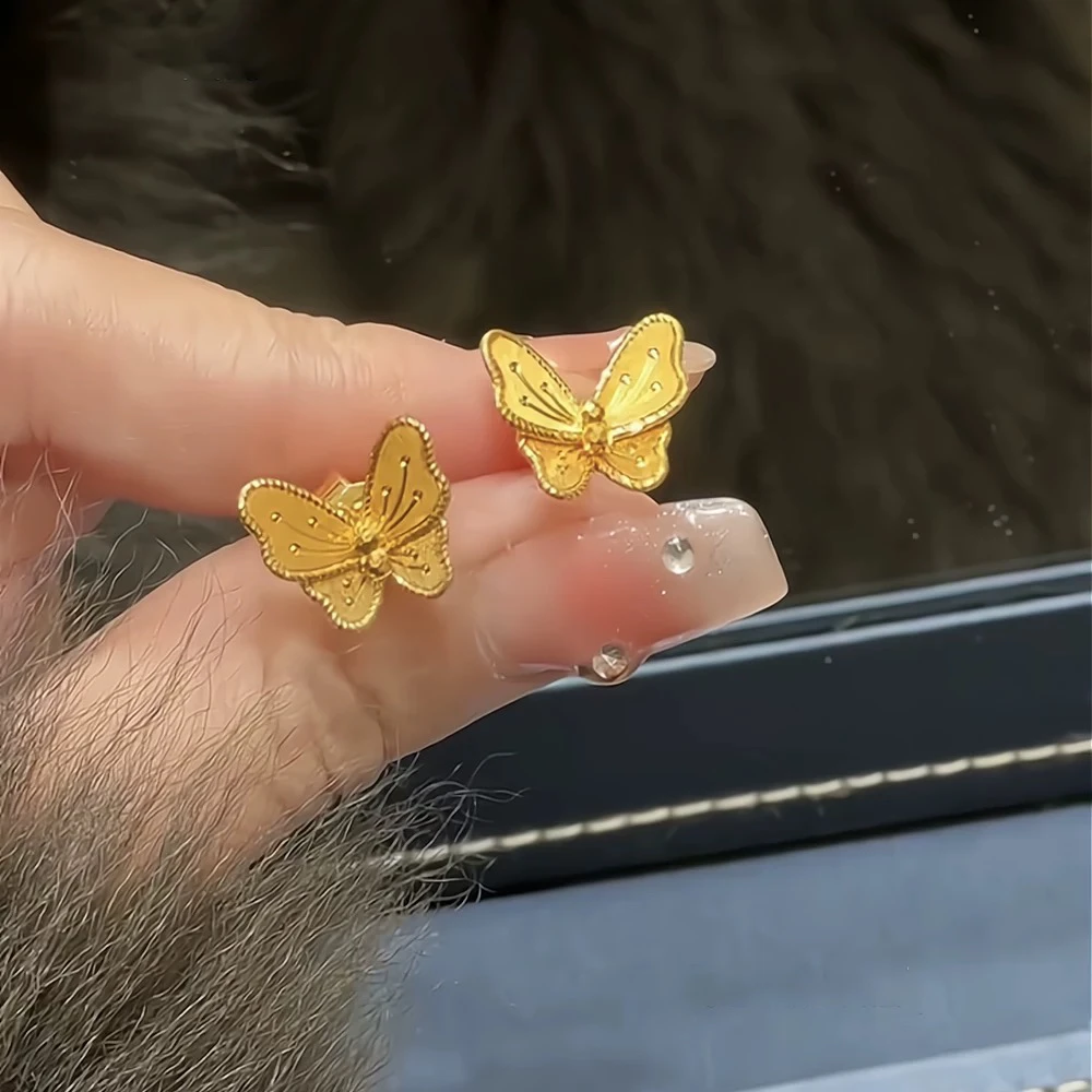 【清货专属链接】 ES5050 立体蝴蝶耳钉