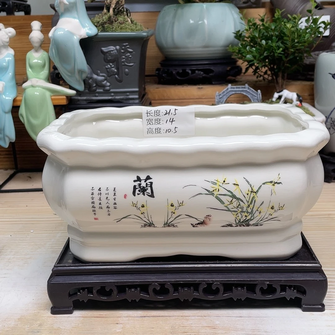 紫砂花盆陶瓷艺术花盆陶瓷