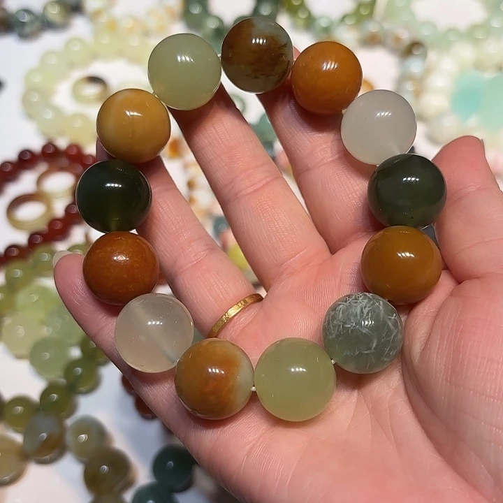 蛇纹石玉未镶嵌手串