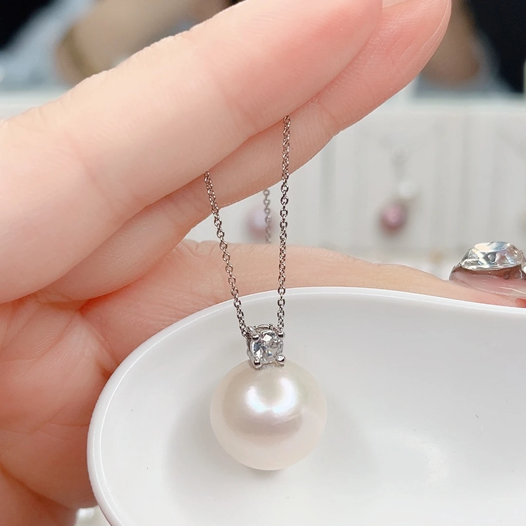 合金淡水珍珠吊坠(赠链)
