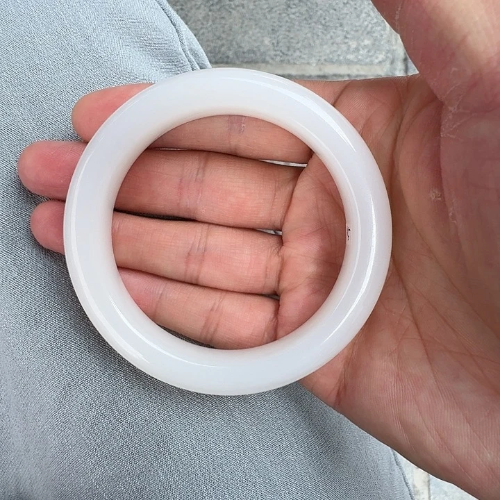 和田玉（白玉）手镯未镶嵌精品收藏级大高货手镯