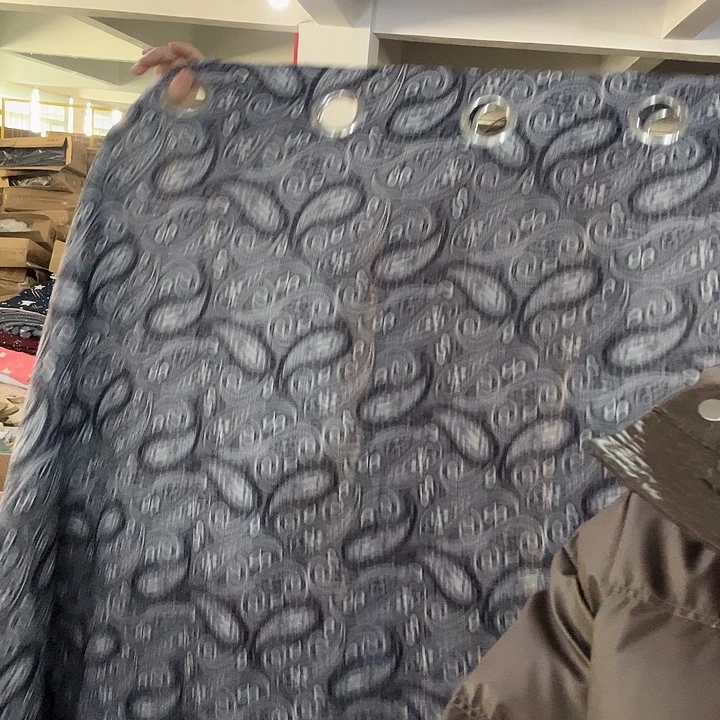 灰色水滴窗帘130*160一对