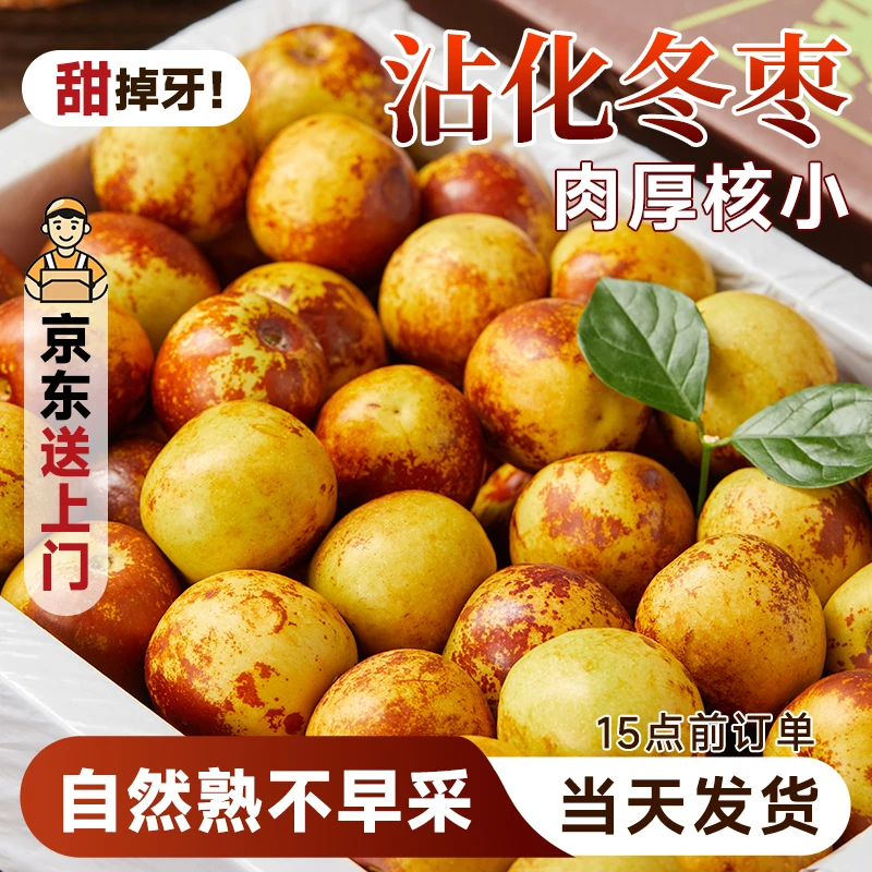 山东沾化冬枣5斤新鲜水果应当季大枣脆甜青枣整箱枣子京东包邮