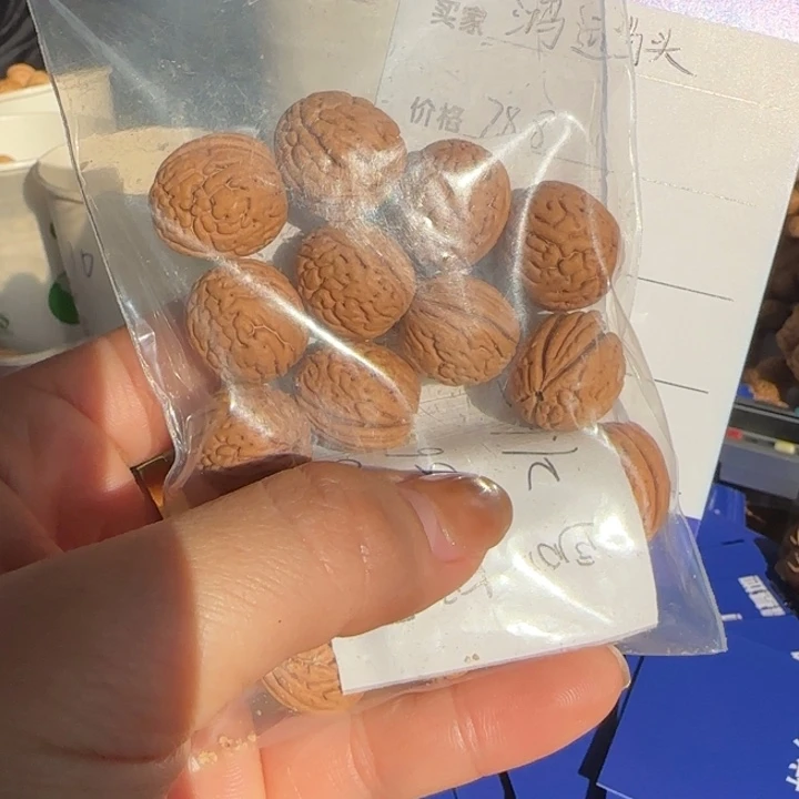 鸿***头桃核吊坠盘锦恐龙蛋不穿绳子