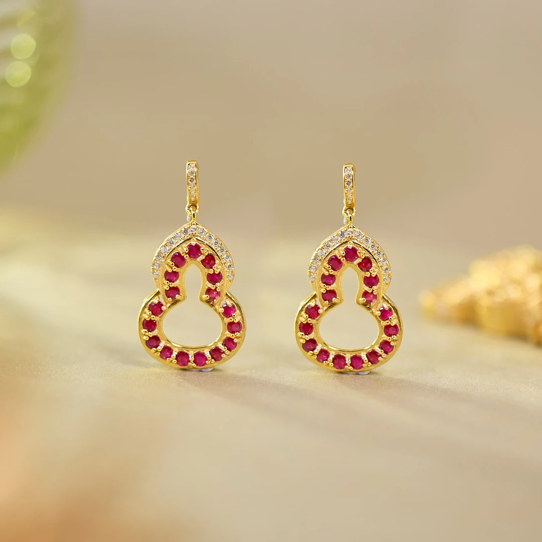 【歪歪】红宝石葫芦吊坠（多样性发一）X-H5399