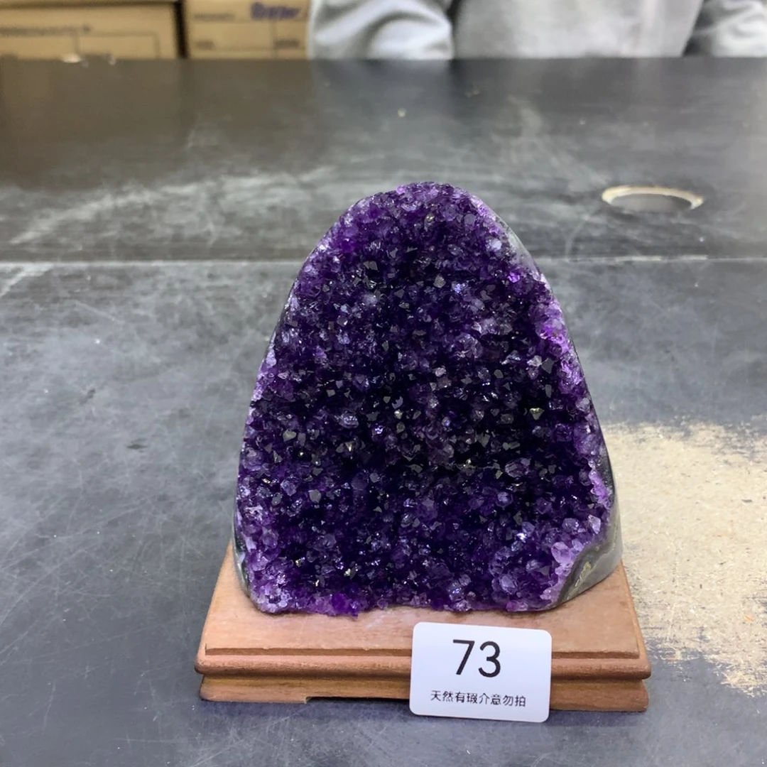 水晶摆件未镶嵌紫晶73
