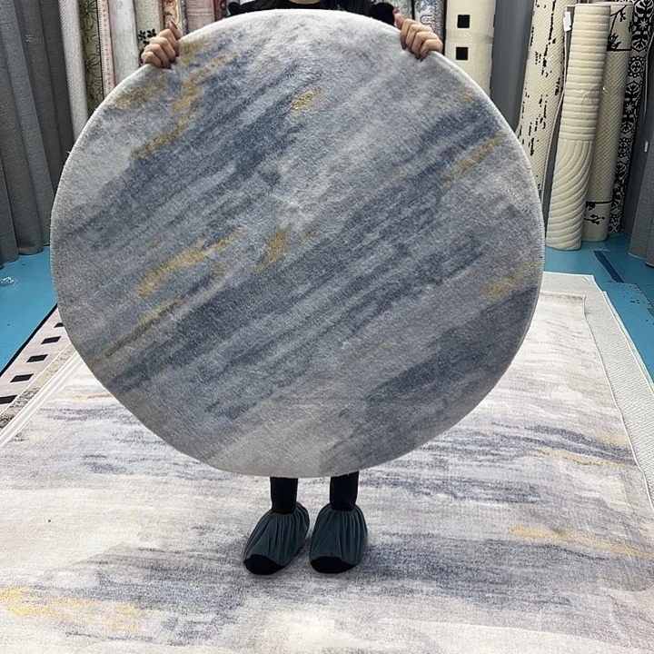 混纺加厚棉布底仿羊绒直径一米圆全新特价福利