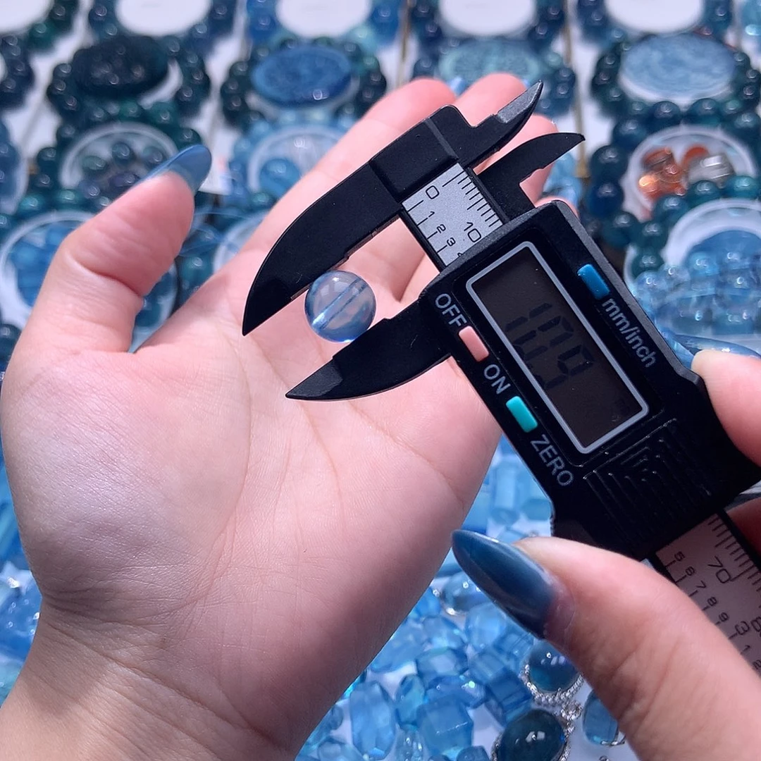 未镶嵌手串海蓝宝石圣蓝单珠10.8mm