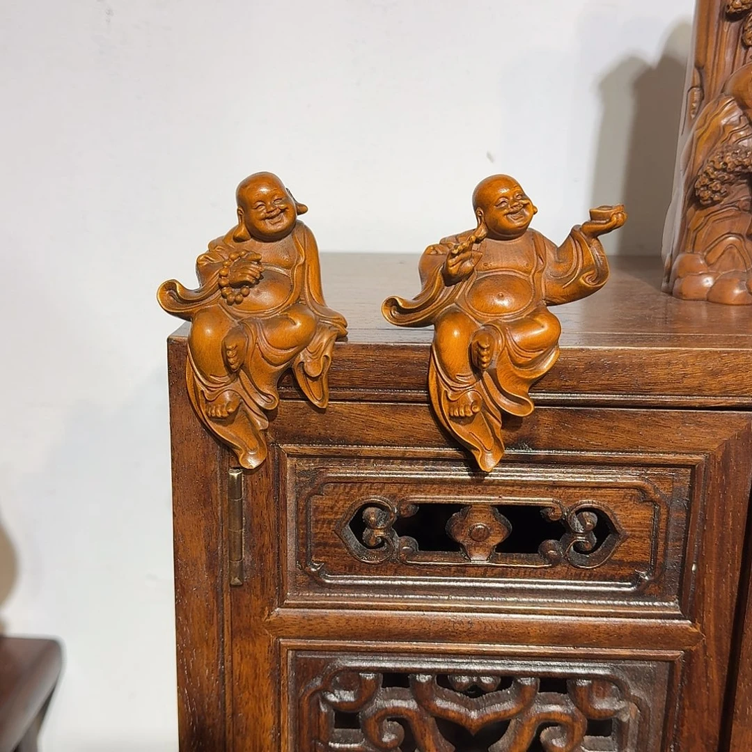 林***木木复古装饰摆件小弥勒佛高9厘米