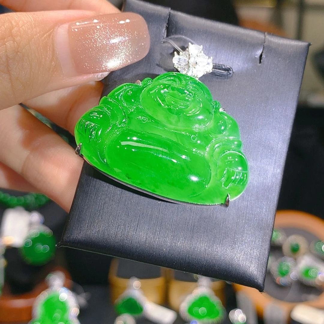 【闪购商品】翡翠银S925镶嵌颈饰5柒姐