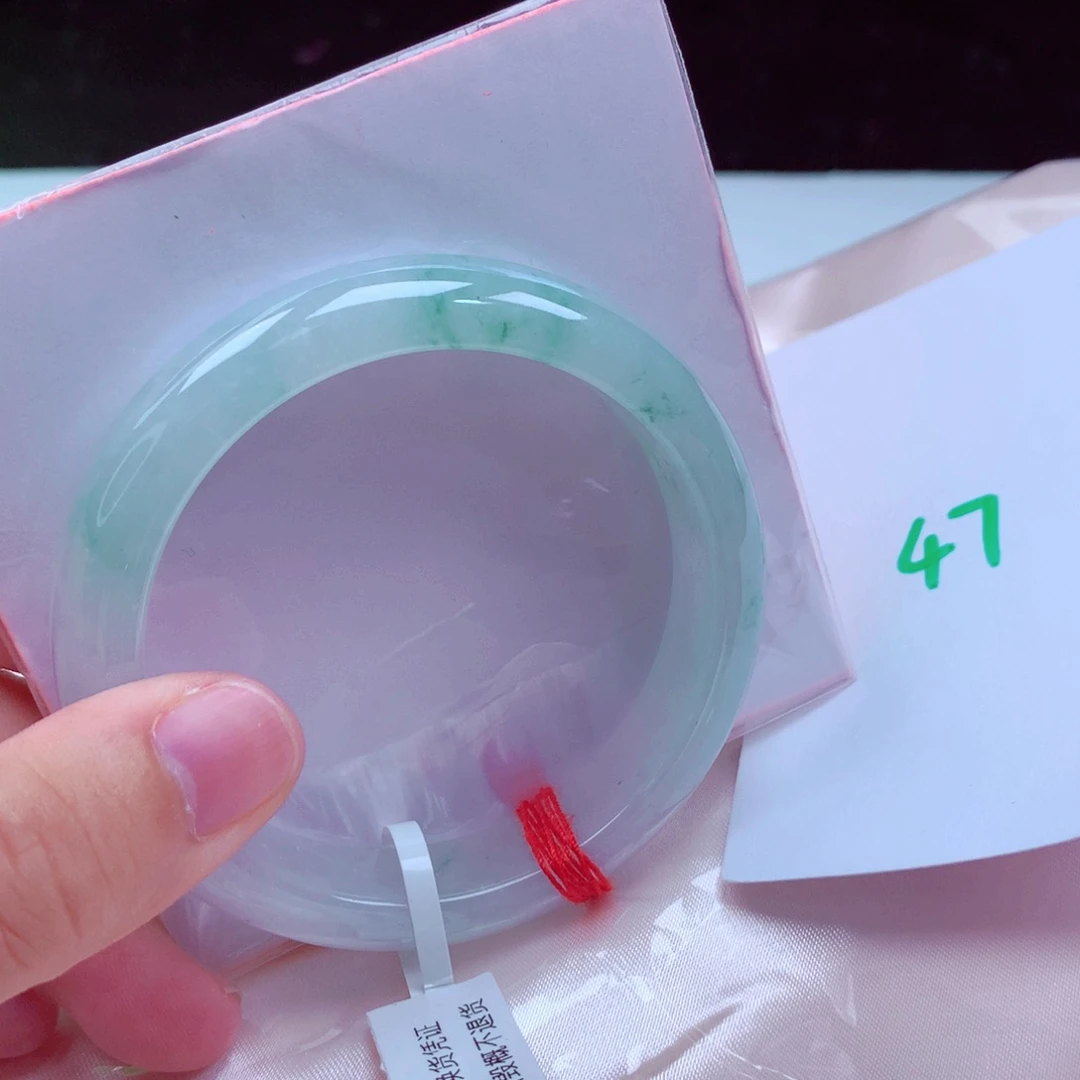 未镶嵌手镯翡翠缅甸天然A货翡翠手镯55.2